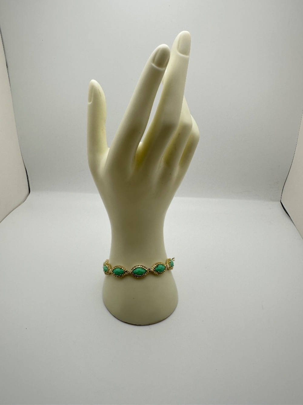 Kendra Scott Jana Gold Link Bracelet in Teal Magnesite - Picture 5 of 10